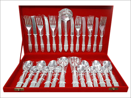 Silver Color Cutlery Set - 27 Pieces
