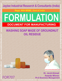E Books Washing Soap Made Groundnut Oil Residue