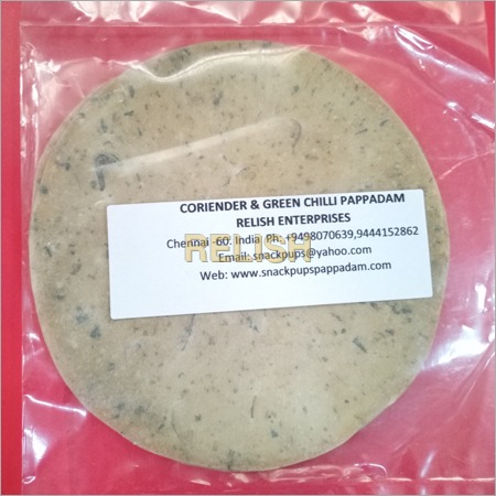 Coriender & Green Chilli Pappadam