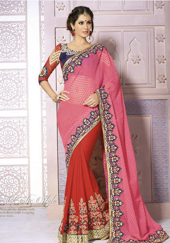 Embroidered Saree
