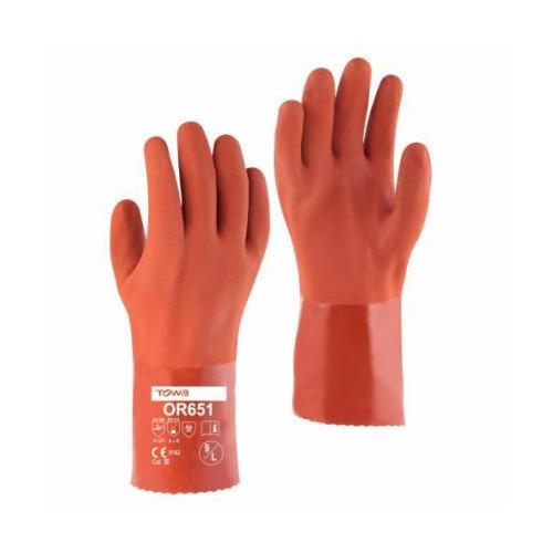 Towa Or 651 Pvc Gloves Premium Quality Length: 30  Centimeter (Cm)