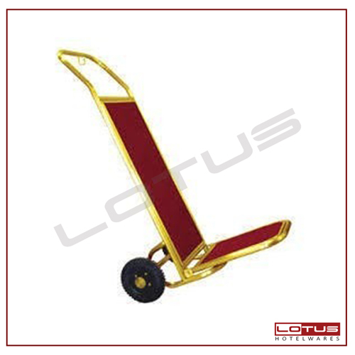 Luggage Trolley Brss with Rubber Wheels