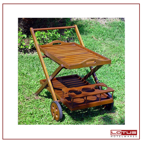 Wooden Beverage Trolley