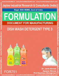 Dish Wash & Utensil Cleaner Formuations