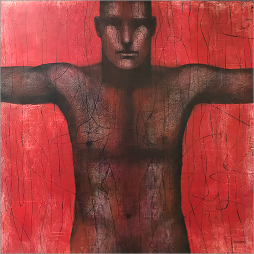 Wrestler Acrylic On Canvas
