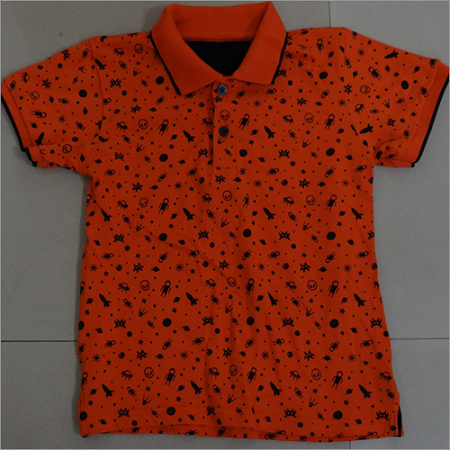 Kids Aop Cotton Polo