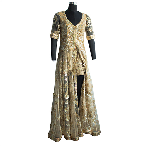 Embroidered Net Anarkali Dress