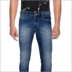 Mens Denim Skinny Jeans - Denim, Blue, Zipper Closure | Slim Fit, High Stretchability, Seamless Finish, Comfortable Wear