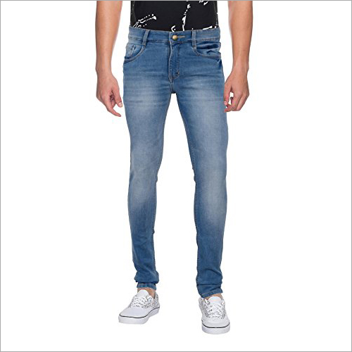 Mens Designer Slim Fit Jeans - Cotton Blend, Blue, Various Sizes | Slim Fit, Durable Denim, Stylish Look, Five Pockets, Machine Wash