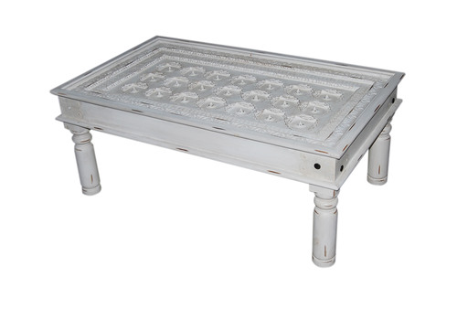 White Antique Coffee Table By S. S. Group
