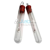 Platinum Electrode - 150mm X 10mm Wire, Platinum & Glass Material | Electrochemical Analysis, Glass Protection Tube, Rubber Stopper, 0.5mm Wire Diameter