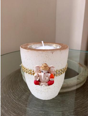 White Candles For Diwali Christmas