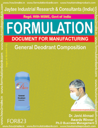 E Books General Deodorant Composition Formulation