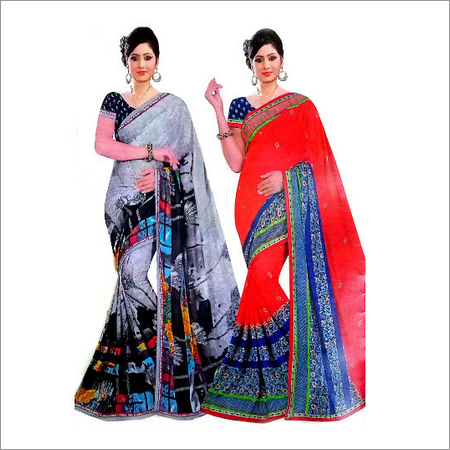 Ladies Polyester Sarees
