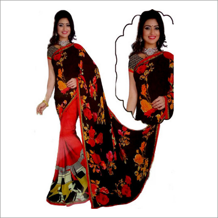 Ladies Block Print Sarees