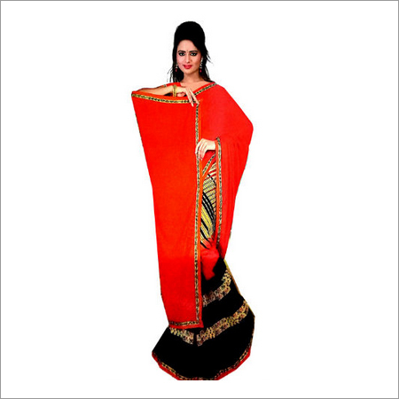 Ladies Printed Georgette Designer Saree
