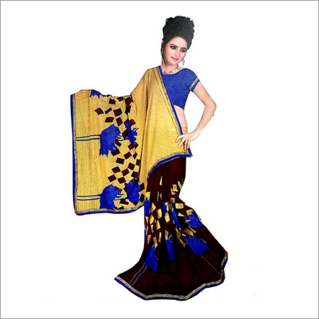 Ladies Printed Georgette Fancy Saree