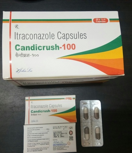 Itraconazole Capsules - 100 mg, Azole Antifungal for Treating Fungal Infections, Suitable for All Ages