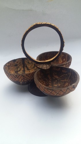 Coconut Shell Food Service Table Set