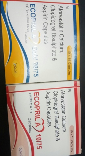 Atorvastatin Calcium, Clopidogrel Bisulphate & Aspirin Capsules