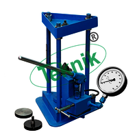 Point Load Index Tester Mtct-122 - Stainless Steel, 10 Tonne Capacity Hydraulic Jack | Portable Concrete Testing Equipment, Adjustable Conical Platens, Analog Display