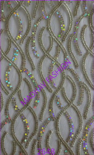 Four Color Sequin Embroidery work