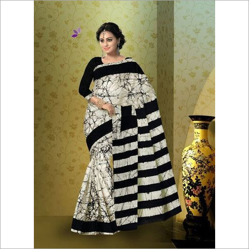 Batik Print Cotton Saree