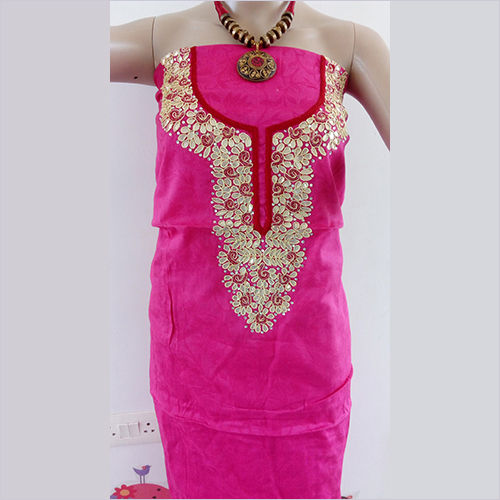 Pink Designer Gota Patti Kurti