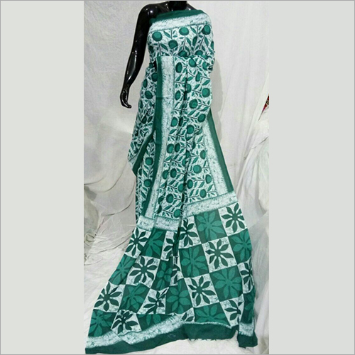 Green Cotton Sarees Length: L Millimeter (Mm)