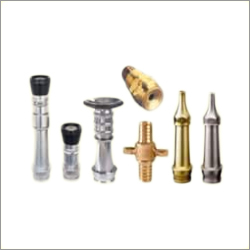 Fire Hose Nozzle - PVC and Stainless Steel, Golden & Silver Finish, Patented Two-Way Shut Off, Corrosion Resistant, High Impact Durability