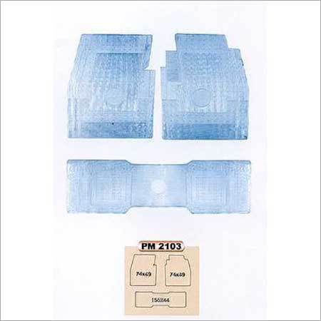 Car Mats - PVC Clear 3PCE/SET, 74x49x2 & 155x44x1 Dimensions, Model PM2103