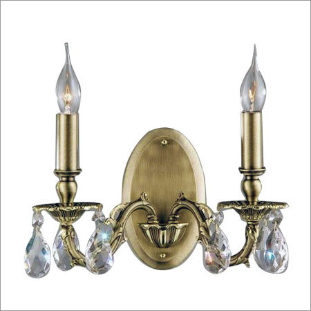 Wall Light - Metal and Glass, 220~240 Volt | Elegant Ambient Decorative Lighting for Lounge and Washroom