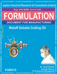 Metal Cutting Oil Formulations