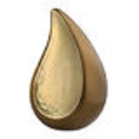 Brown Brass Teardrop Urn