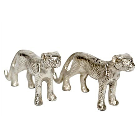 Aluminium Silver Decorative Jaguar