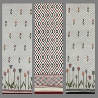 Maroon Supernet Saree - Supernet Fabric, Self-designed Pattern | Casual Wear, Printed Style