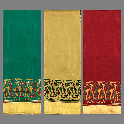 Fancy Printed Silk Saree