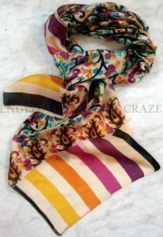Pure Silk Printed Scarves India