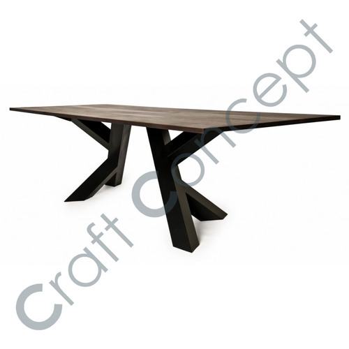 Black Iron Dining Table No Assembly Required