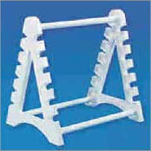 Horizontal Pipette Stand - Plastic, 254mm Height, White Color | Stable Design, Autoclavable, Easy Assembly, 12 Pipette Capacity