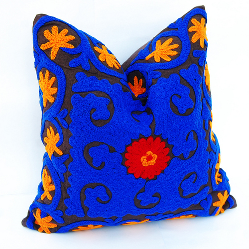Hand Embroidered Suzani Cushion Cover