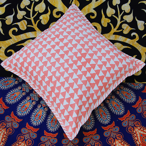 Block Printed Cushion Cover