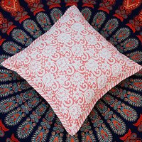 Block Printed Cotton Cushion