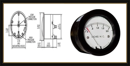 Sensocon USA Miniature Low Cost Differential Pressure Gauge Series S-5005