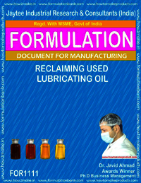 Reclaiming Used Lubricating Oil - Ebook Document File | Instant Download, Payment Flexibility, User-friendly Access