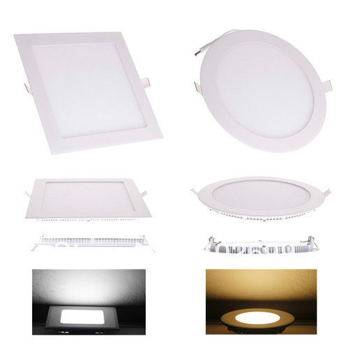 White Square And Round Led Panel Light