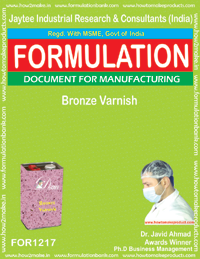 Bronze Varnish Formulation - Comprehensive Manufacturing Process Documentation | Instant Downloadable eBook, Multiple Payment Options Available, Email Delivery
