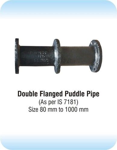 Black Cast Iron Double Flanged Puddle Pipe