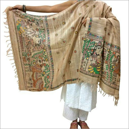 Madhubani Silk Designer Dupatta