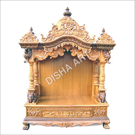 Double Arts Wooden Mandir